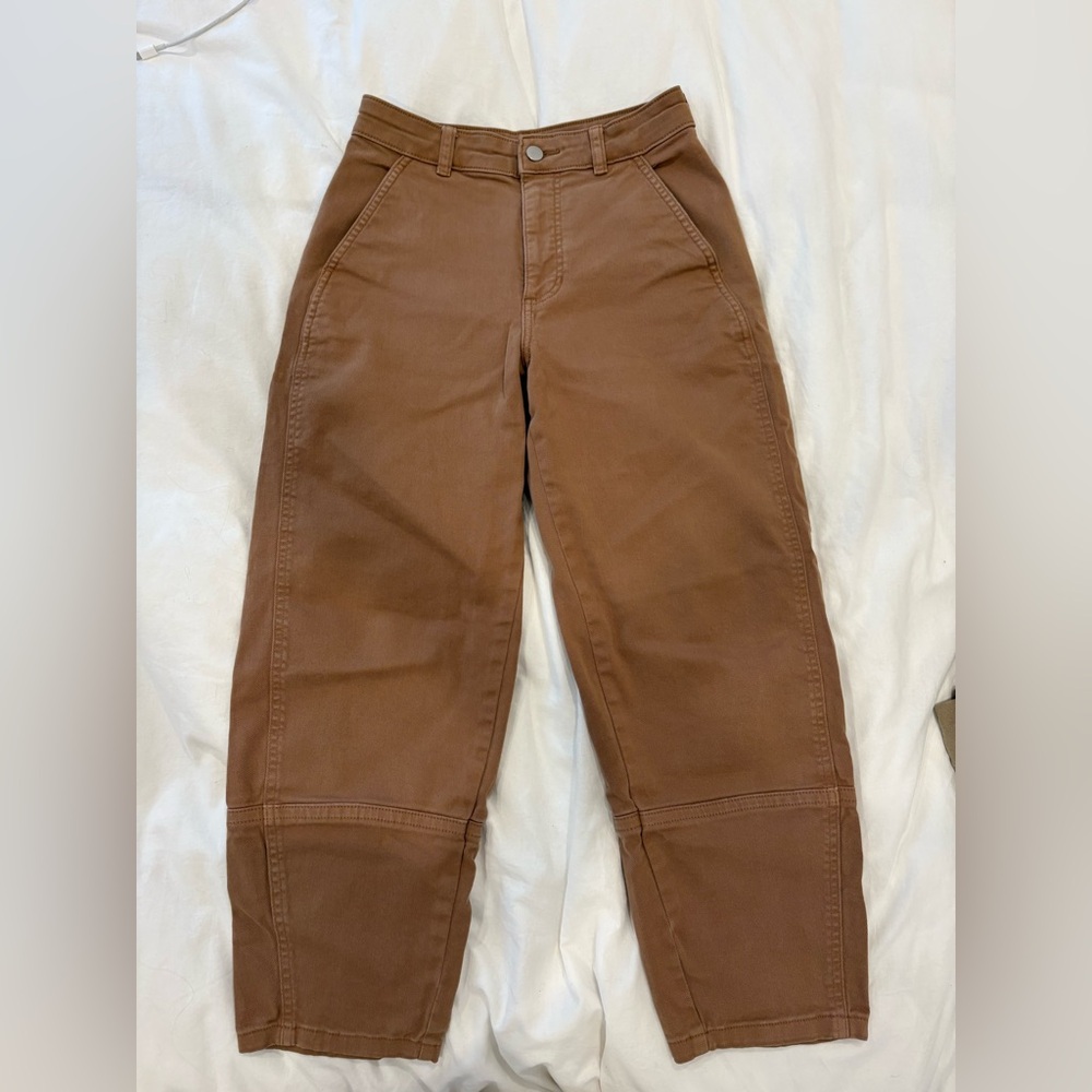 Everlane organic cotton utility barrel pant size 2